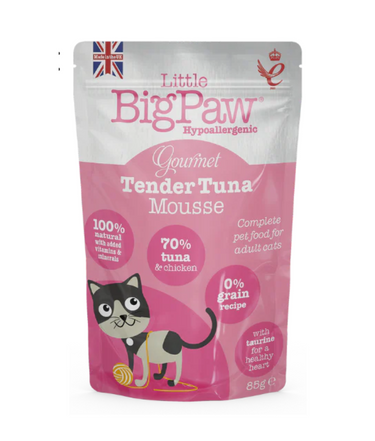Little BigPaw Gourmet Atlantic Tuna Mousse Wet Cat Food 85g - 85G
